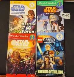 Lot Of 4 Star Wars Beginners Reading Books