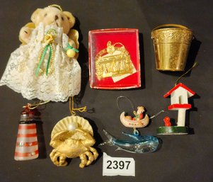 Lot Of 7 Vintage Christmas Ornaments