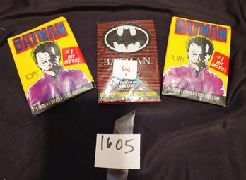Lot Of 3 Sealed Batman Collectors Trading Cards