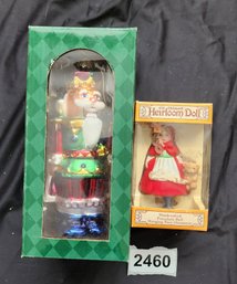 Lot Of 2 Christmas Ornaments - Vintage