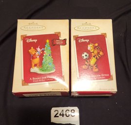 2 Hallmark Disney Christmas Ornaments
