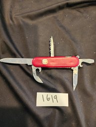 Vintage Folding Pocket Knife Wenger Delemont Made In  Switzerland