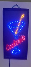 Vintage Bar Flashing Cocktail Sign. 100 Working Condition