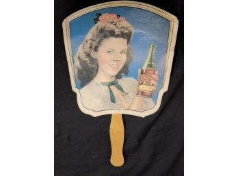 Vintage Royal Crown Cola Hand Fan Advertising