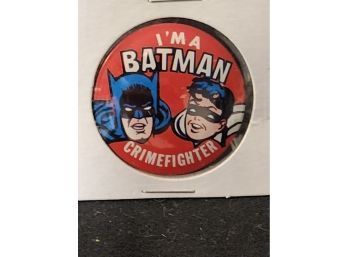 Original 1966 Batman & Robin Crime Fighters Pin
