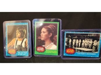 Incredible Blue And Green Series Rare Star Wars Trading Cards