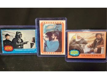 Rare Grouping Of Star Wars Trading Cards *George Lucas*