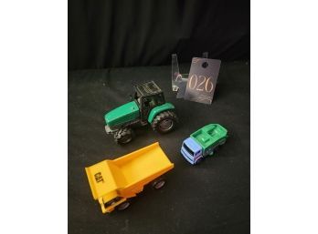Selection Lot Of Toy Tractors And Trucks