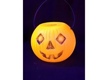 Vintage Halloween Luminous Pumpkin Decoration Mid To Late 19'