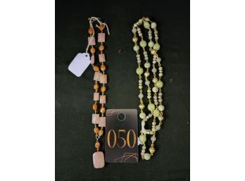 Two Beautiful Costume Jewelry Necklaces