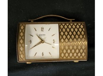 Beautiful Vintage Brief Case Desk Clock