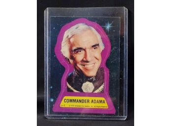Rare Original Battle Star Galactica Commander Adama Sticker