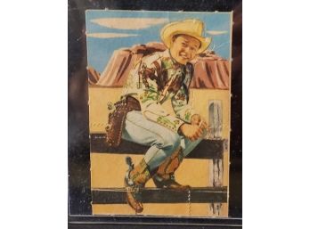 Vintage Original Roy Rogers Unpunched Card