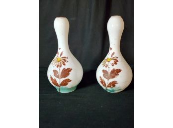 Two Thin Hand Paited Vase