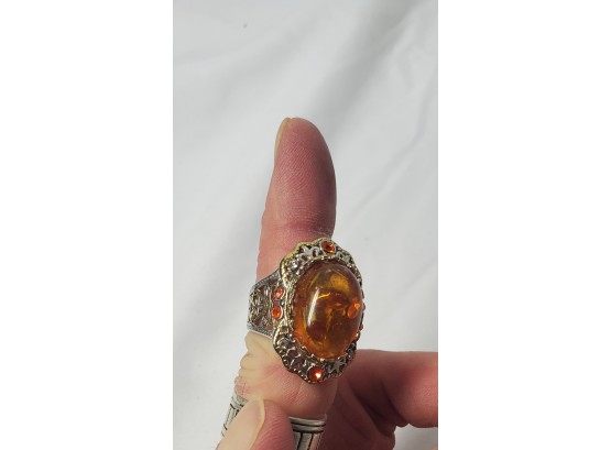 Nice Amber Stone Ring