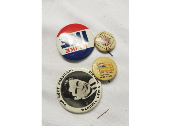 Four Vintage Pins