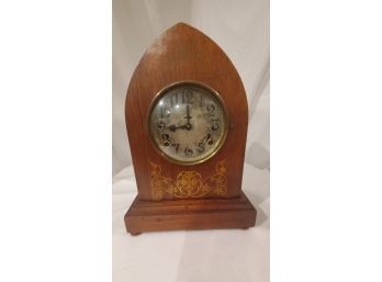 Cathedrial Clock Light Wood
