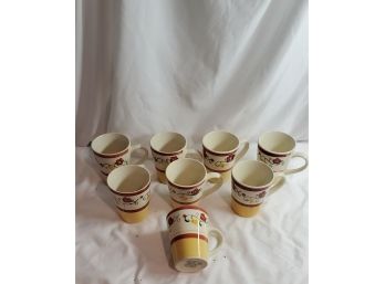 Elegant Print Coffee Mug Set