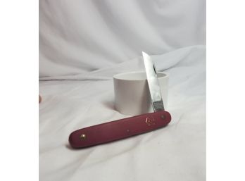 Folding Red Pocket Knife