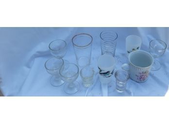 Variety Of Mugs And Glasses 11pcs Total