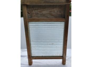 Large Washboard With Glass Insert
