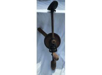 Large Antique Hand Drill