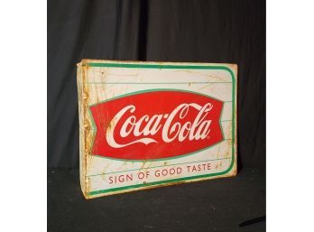 Vintage Coca Cola Flang Metal Advertising Sign