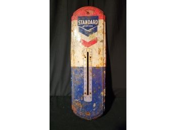 Vintage Standard Oil Gasoline Garage Thermometer Advertising