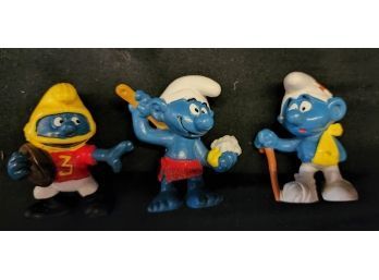 Vintage Smurf Lot 'how I Started My Day, Did That Day, And Ended The Day'