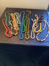 Group Lot 14 Beaded Necklaces