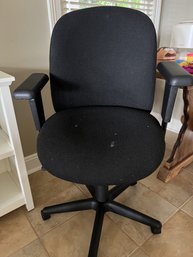 Black Desk Chair - Has A Little Playdoh On The Seat