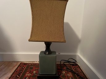 Small Green Lamp With Shade