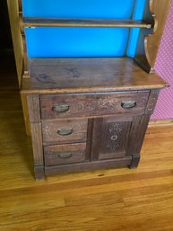 Antique Cabinet And Wall Shelf