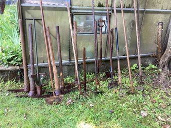 Large Assortment Garden Tools