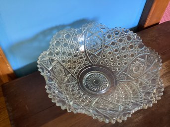 Very Large Cut Glass Bowl