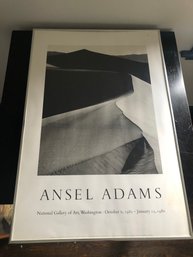 Ansel Adams Framed Print In Glass 1985-1986