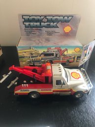 Mobil Toy Tanker Truck And Shell Toy Tow Truck New In Boxes