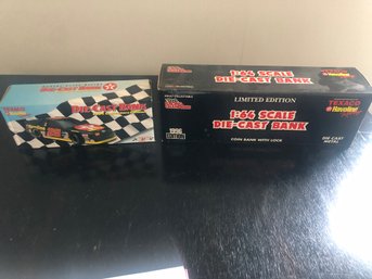 2 Texaco Die Cast Banks  New In Boxes 1994 And 1996