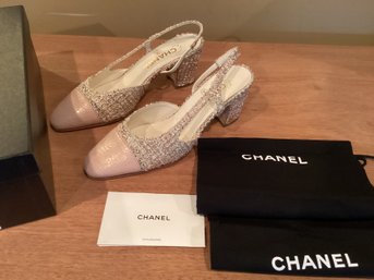 Brand New Chanel Womens Slings In Box Size 7.5 Never Worn
