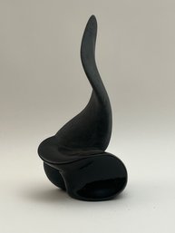 Black Ceramic Abstract Statue