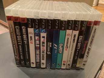 14 Sony PlayStation Video Games. PS3 Call Of Duty  MLB  Madden  NHL