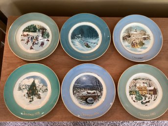 Vintage Christmas Plate Series Made Exclusively For Avon Wedgwood