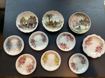 Group Lot Of Ten Vintage Royal Albert Coaster Collector Plates England