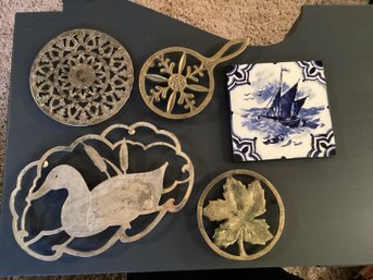 Group Lot Of Assorted Trivets
