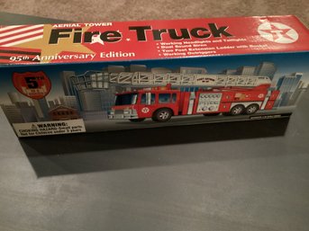 Texaco 95th Anniversary Edition Aerial Tower Fire Truck  New In Box