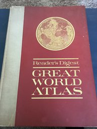 Readers Digest Great World Atlas 1963 First Edition Hardcover