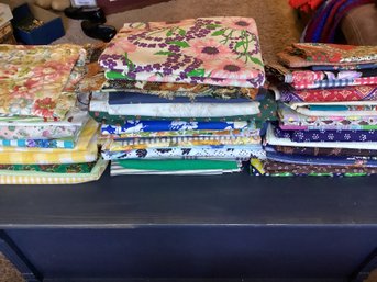 Large Lot Of Fabric Sewing Material