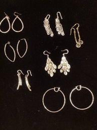 7 Pairs Of Pierced Earrings