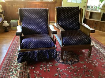 Early American Pine Rocker And Chair