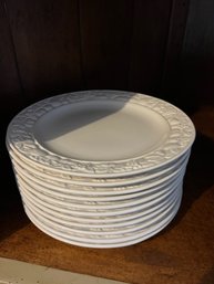 Set Of White Dining Plates